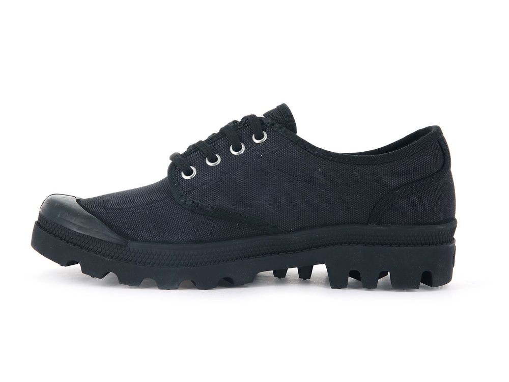 Zapatos Bajos Palladium PALLABROUSSE OXFORD Mujer Negras | Costa Rica-25093